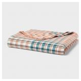 Full/Queen Spring Matelasse Blanket Plaid - Thresh