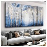 $120 Large Forest Landscape Wall Art Framed Canvas