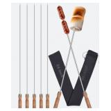 34' Stainless Steel Marshmallow Roasting Sticks wi