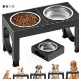XIAZ Elevated Dog Bowls Large Breed Raised Dogs Bo