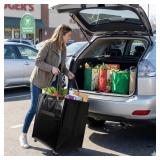 $130 Reusable Grocery Bag on Wheels, Foldable Roll