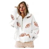 Small Womens Game Day Sweatshirts Football Sequin