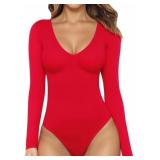 Medium Women's Long Sleeve Short Sleeve Bodysuit S