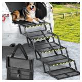 $120 Extra Wide Dog Stairs for Car, Foldabl