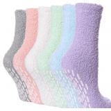 Non Slip Socks for Women Winter Warm Cozy F
