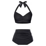 Medium Women High Waisted Bikini Set Two Piece Swi