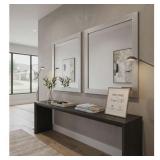 Set of 2 Modern Wall Mirrors 39.5 x 35 Large