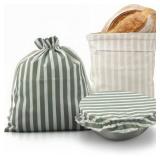 Beautiful Linen Bread Bag Set and Proofing