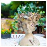 Face Flower Pot Head-Planters Succulent - 10 Inch