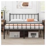 $126 Full Bed Frame-Classic Metal Platform Bed