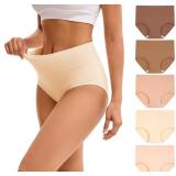 Medium Women's High Waisted Underwear Cotton Panti