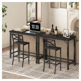 $70 Narrow Bar Table, 63-Inch Pub Table for Dining