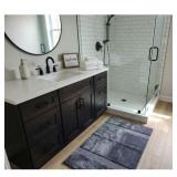 MOHAWK HOME Large Bath Rug, in blue 24 X 36 Machin