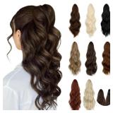16' Ponytail Extension Small Claw Clip Curly
