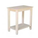 $100 Solano Unfinished Accent Table Wooden