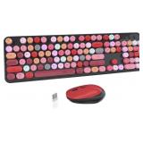 Colorful Computer Wireless Keyboard Mouse C