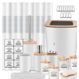 Bathroom Accessories Set,White Bathroom Set,22 Pie