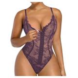 Medium Lace Bodysuit for Women Tummy Control Shape