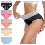 Women's Cotton Underwear High Waist Stretc