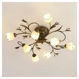 $170 31.5 Inch 8-Lights Branch Shaped Ceiling Ligh