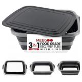 BBQ Prep Tub 3-IN-1 Large 30L Collapsible Cutting