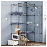 $145 Cat Cage with Litter Box, Tier DIY Enclosures