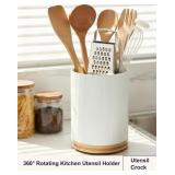 Utensil Holder 360 Rotating for Kitchen Countertop