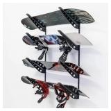 $85 4 Snowboard Storage Rack | Adjustable Wall Mou