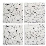 Thirstystone Resin Square Coasters with Veining in