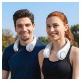 JISULIFE Neck Fan   Hands-Free, Rechargeable, Ultr