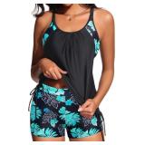 Medium Blouson Tankini Swimsuits for Women - Two P
