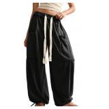Large Women's Baggy Sweatpants Drawstring Waist Jo