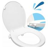 $89 GenieBidet Right Side Bidet Toilet Seat Round