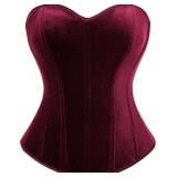 Size 6 Scarlet Darkness Vintage Velvet Corset Tops