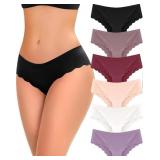 5 pack Medium Seamless Underwear for Women Sexy Lo