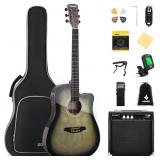 $190 Donner Acoustic Electric Guitar Full Size Kit