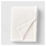 Chenille Knit Throw Blanket with Faux Shearling Re