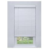 Linen Avenue Cordless 2' Faux Wood Blind White 36