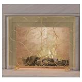 $120 Single Panel Decorative Flat Fireplace