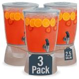 $90 Drink Dispensers for Parties (2.5 Gallon) Larg