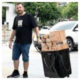 $130 Reusable Grocery Bag on Wheels, Foldable Roll