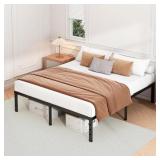 18 Inch Full Bed Frame - Sturdy Metal Plat