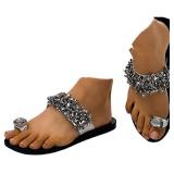 Womens Large Spring Summer Fashion Flat Flip Flops