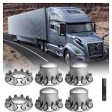 $130 Chrome ABS Complete Axle Wheel Cover Set with
