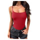 Small Tank Tops for Women Square Neck Adjustable S
