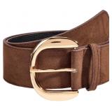 Women s Wide Leather Belt for Dresses Fashi