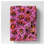 Pumpkin Creature Plush Throw Blanket Pink - Hyde a