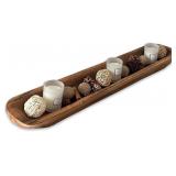 Wooden Dough Bowl Decor, Vintage Wooden Bowl Hand