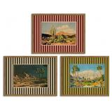 $74 Framed Vintage Western Landscape Wall Art Set