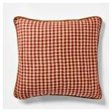 20'x20' Gingham and Velvet Reverse Throw Pillow Re